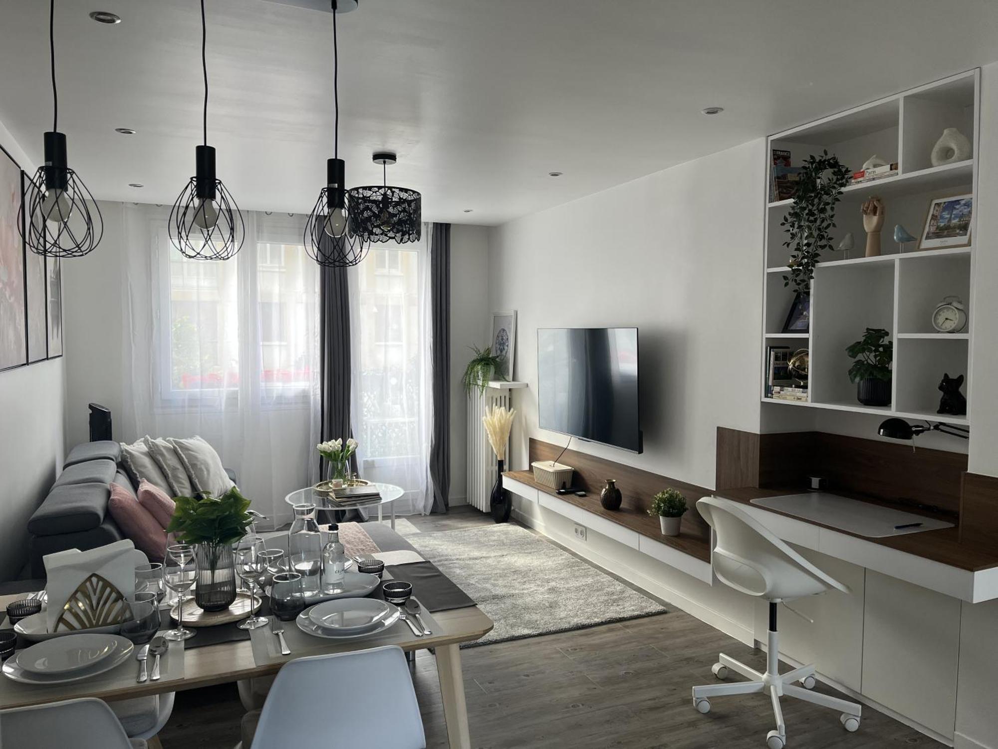 Entire 60M2 Apartment - Close To Paris - Parking - Kitchen - 2Min Rerb - Olympic'24 Bourg-la-Reine Exterior foto